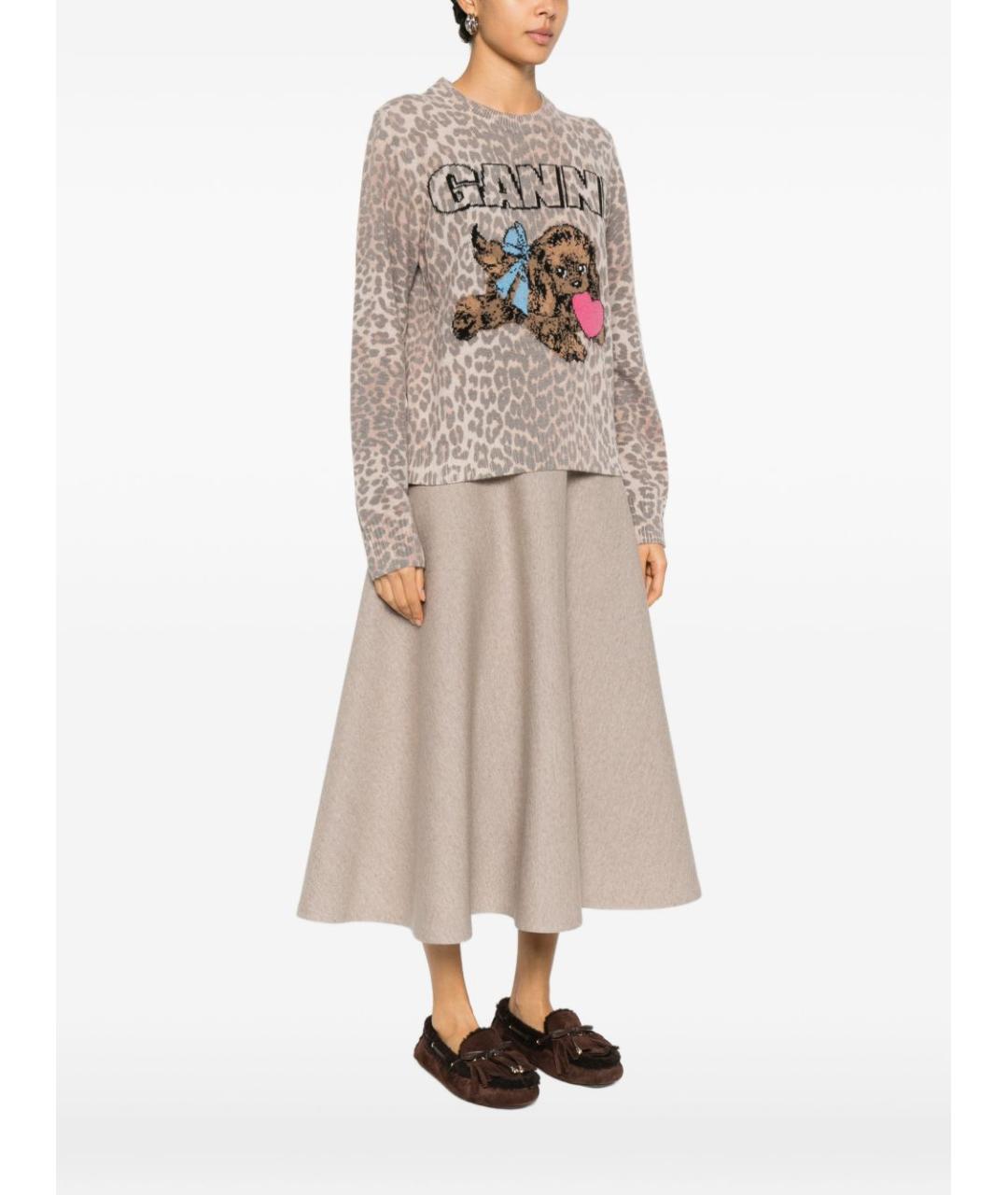 GANNI Мульти шерстяной джемпер / свитер, фото 3