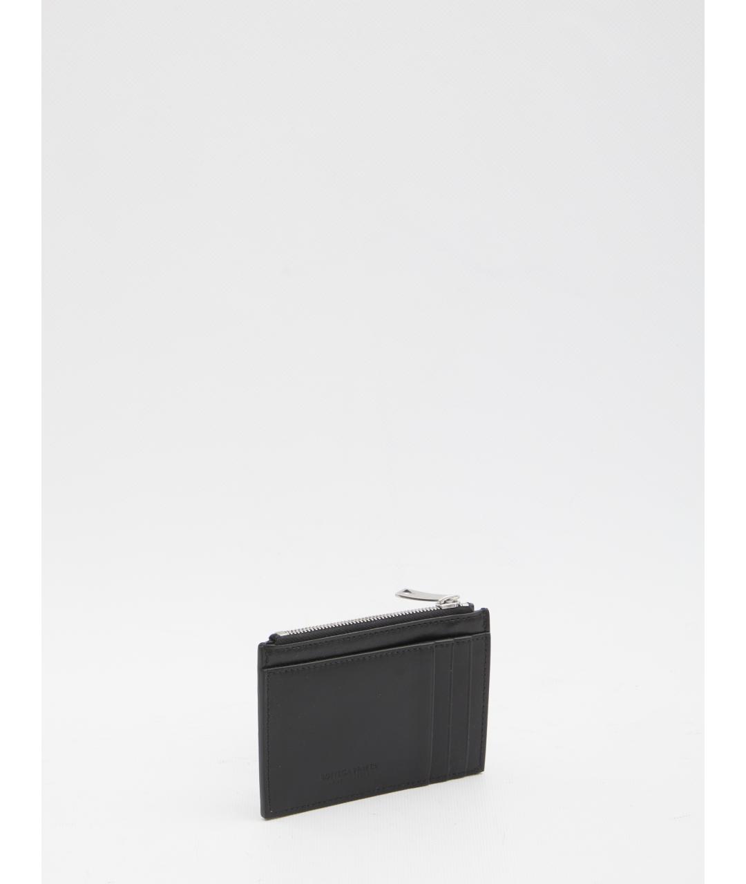 BOTTEGA VENETA Черный кожаный кардхолдер, фото 2