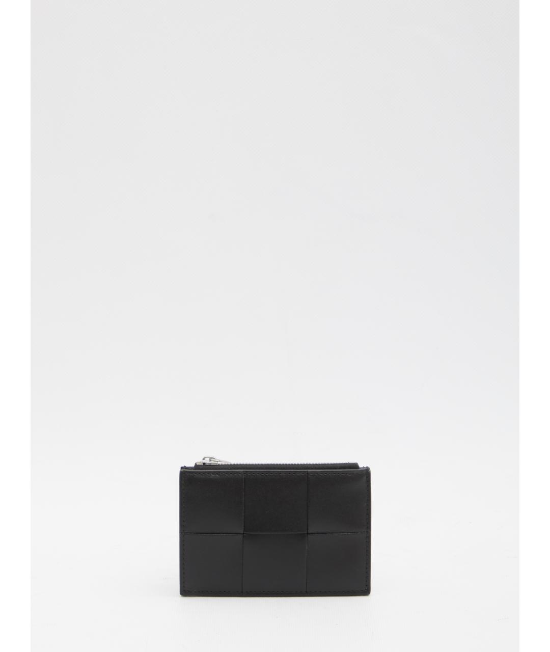 BOTTEGA VENETA Черный кожаный кардхолдер, фото 4