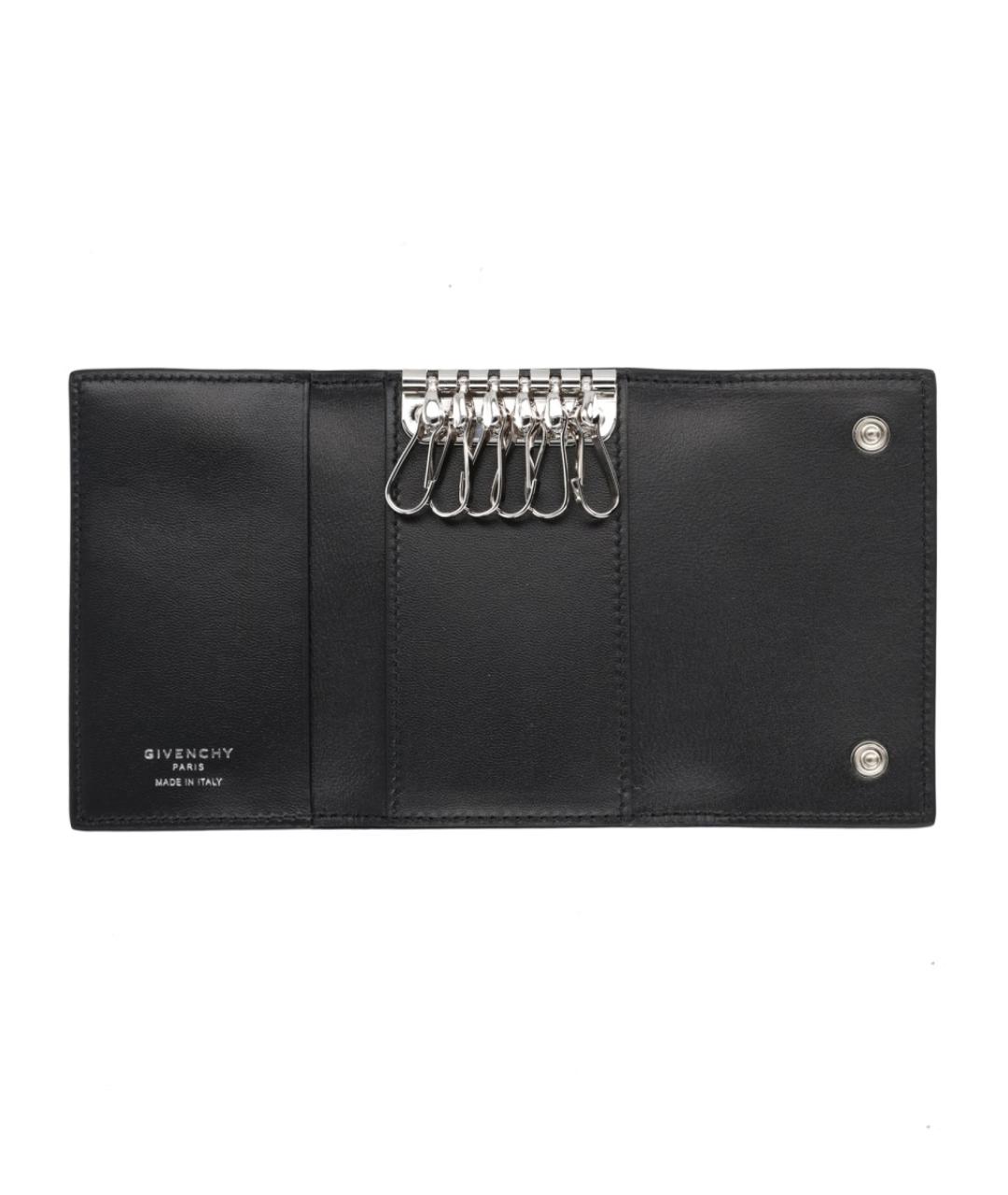 GIVENCHY Черный кожаный кошелек, фото 2