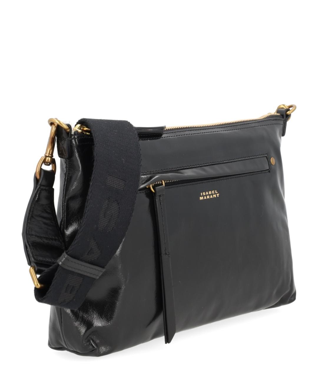 ISABEL MARANT Черная кожаная сумка через плечо, фото 3
