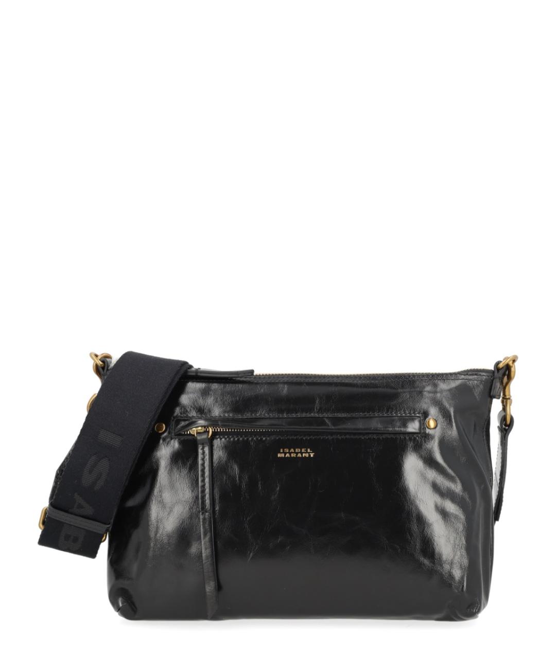 ISABEL MARANT Черная кожаная сумка через плечо, фото 2