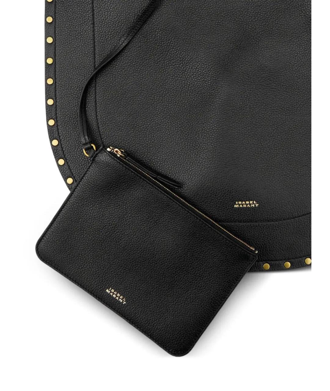 ISABEL MARANT Черная кожаная сумка через плечо, фото 5
