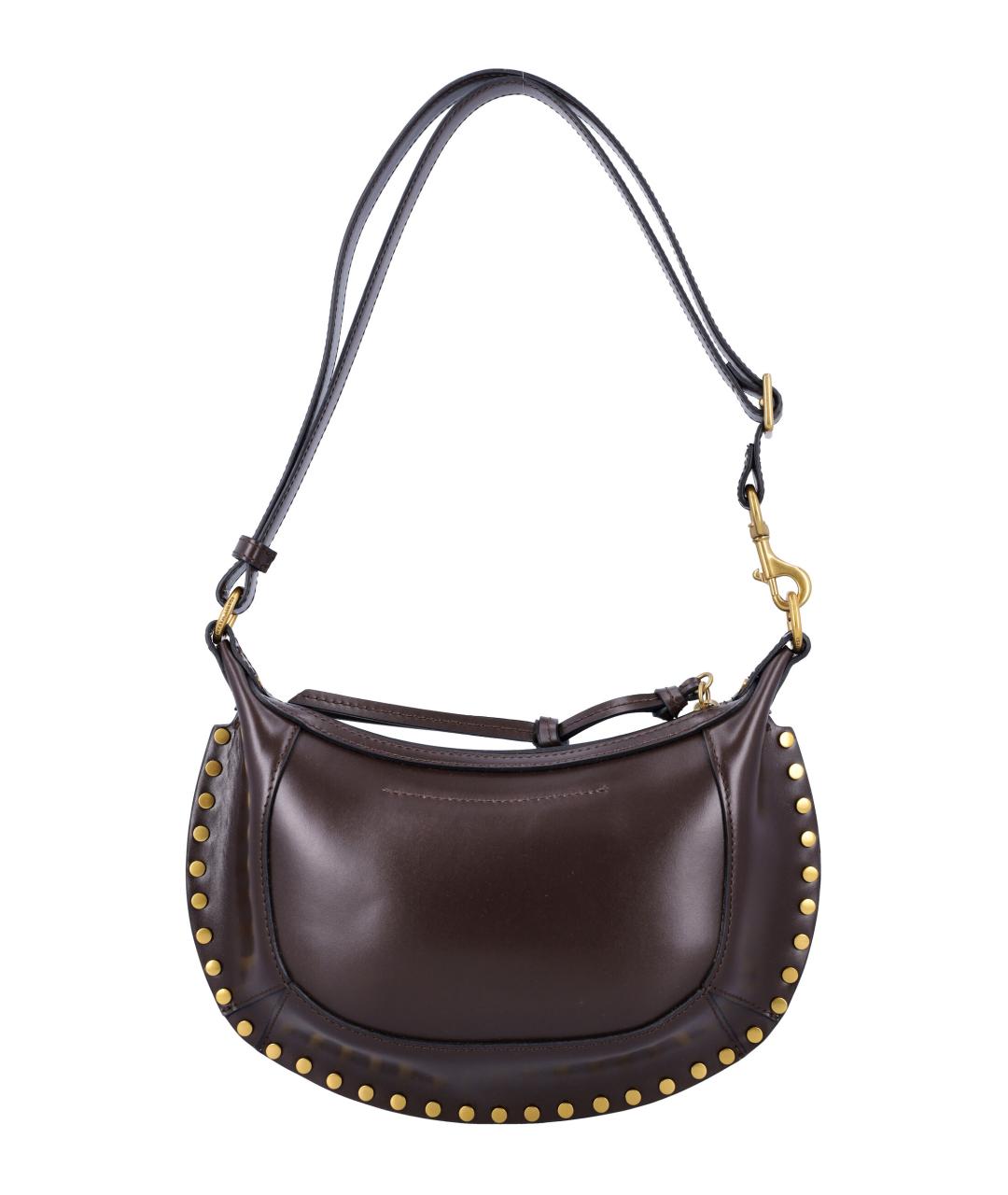 ISABEL MARANT Коричневая кожаная сумка через плечо, фото 4