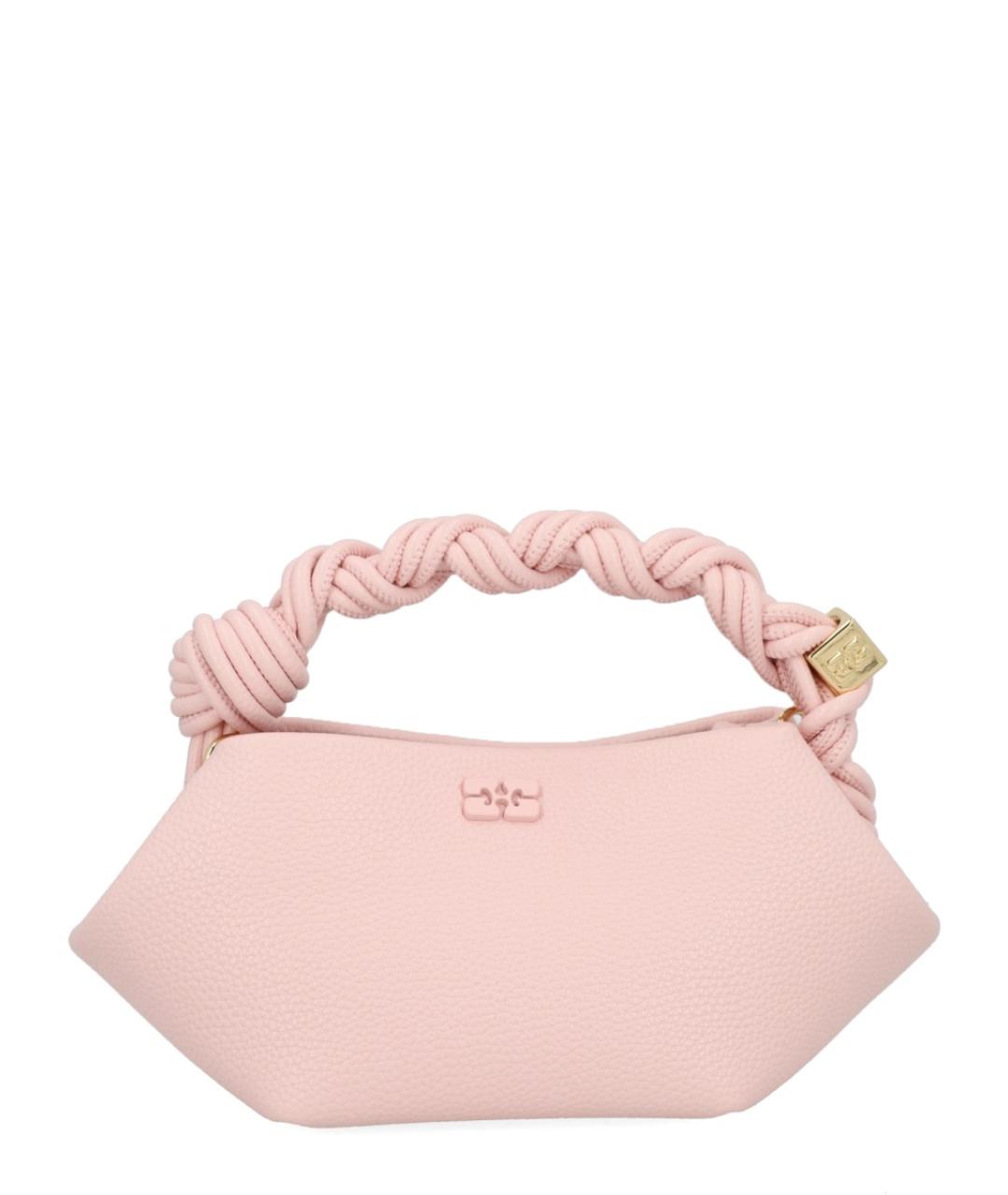 GANNI Розовая синтетическая сумка через плечо, фото 2