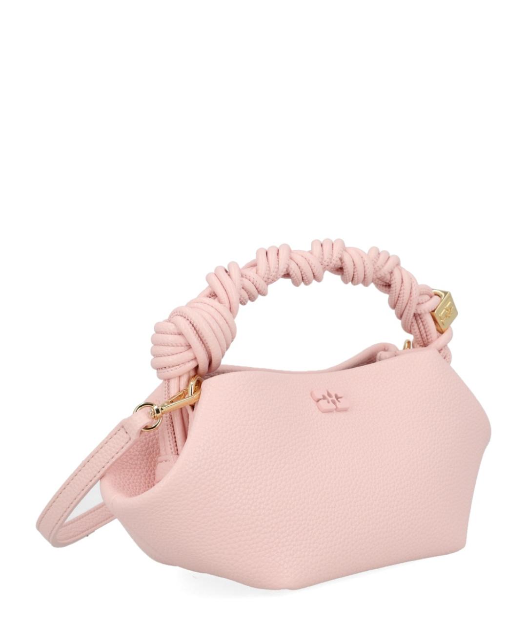 GANNI Розовая синтетическая сумка через плечо, фото 1