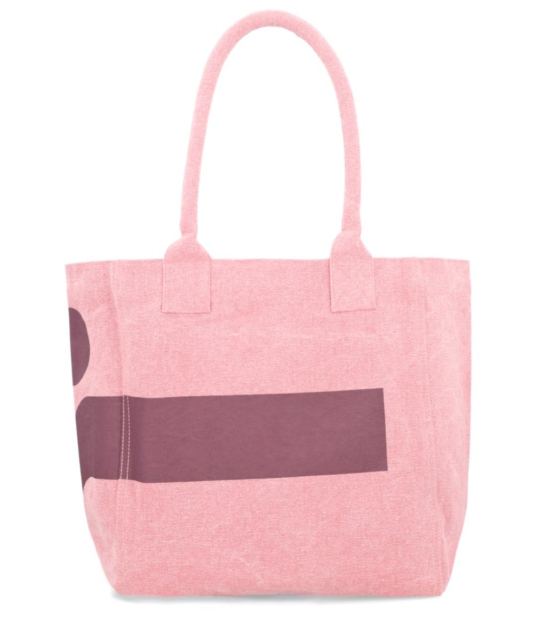 ISABEL MARANT Розовая хлопковая сумка тоут, фото 1