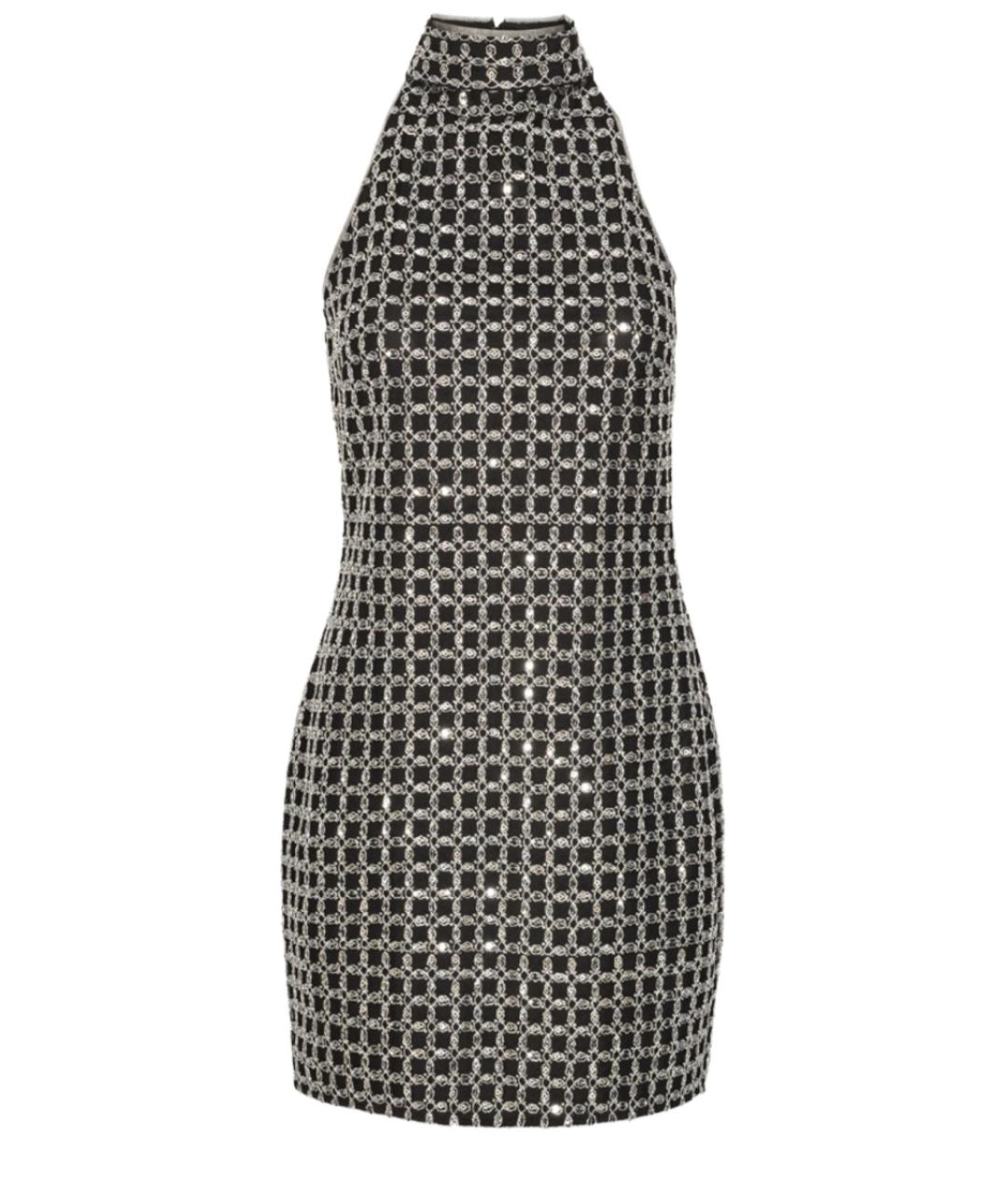 ROTATE Черное полиэстеровое коктейльное платье, фото 1