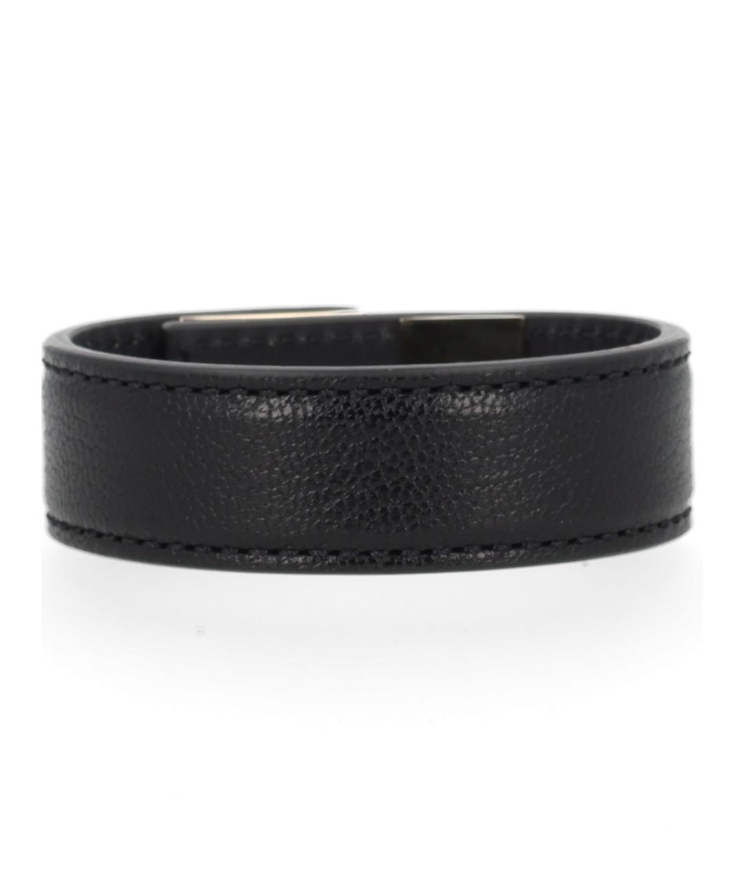 TOM FORD Черный кожаный браслет, фото 2