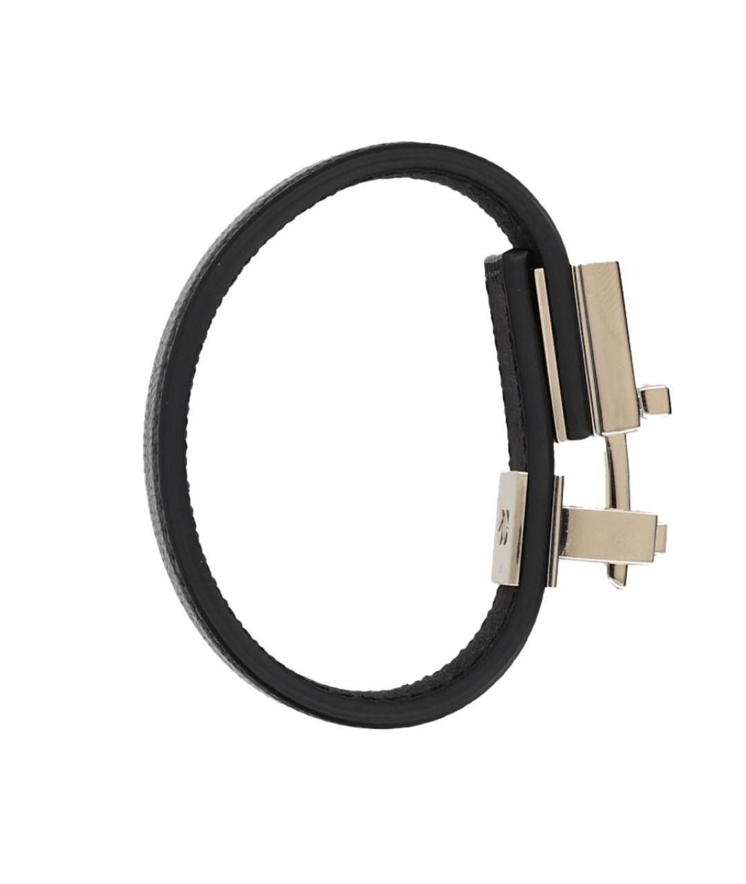 TOM FORD Черный кожаный браслет, фото 3