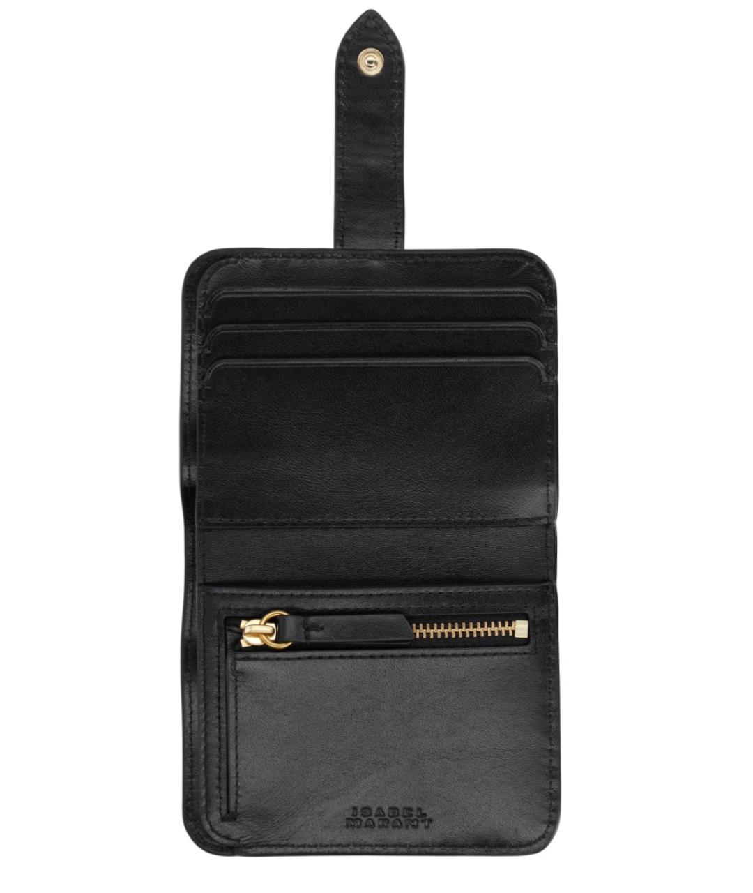 ISABEL MARANT Черный кожаный кошелек, фото 1