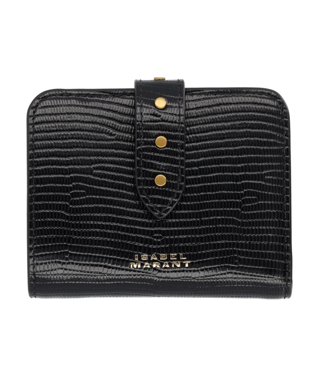 ISABEL MARANT Черный кожаный кошелек, фото 2