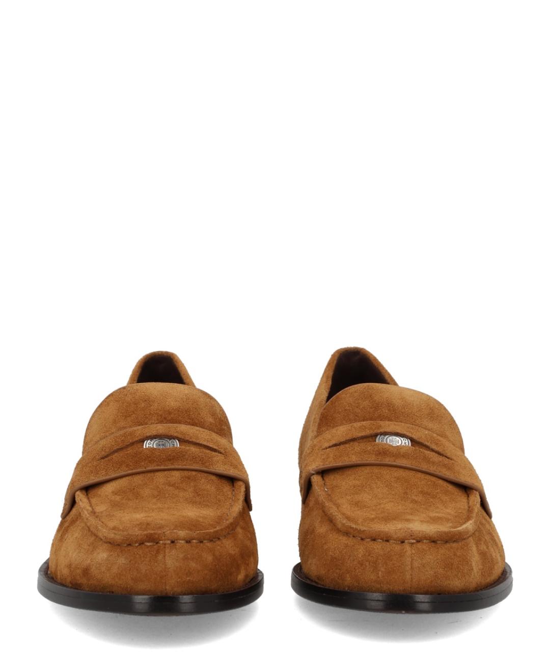 TORY BURCH Коричневые кожаные лоферы, фото 2