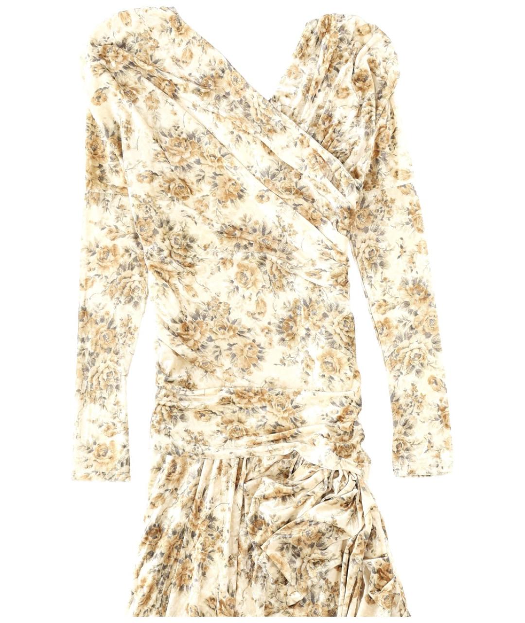 GANNI Мульти полиэстеровое повседневное платье, фото 3