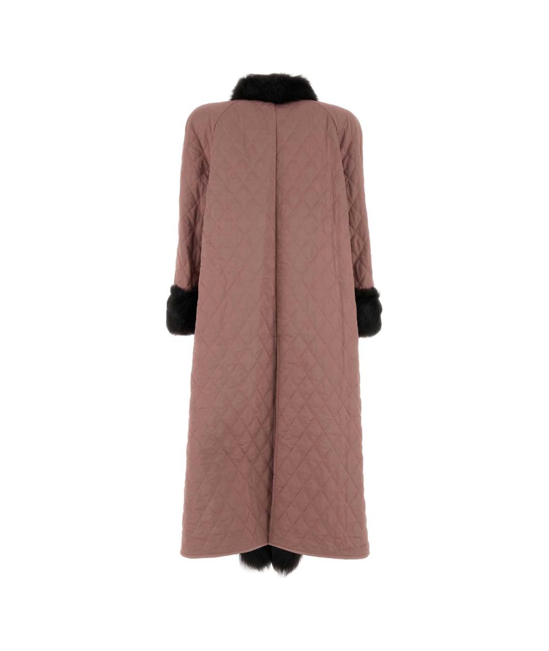 CHLOE Розовое полиэстеровое пальто, фото 3