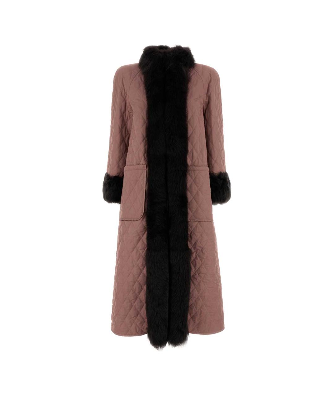 CHLOE Розовое полиэстеровое пальто, фото 2