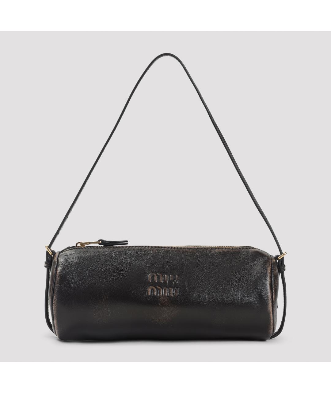 MIU MIU Коричневая кожаная сумка через плечо, фото 2