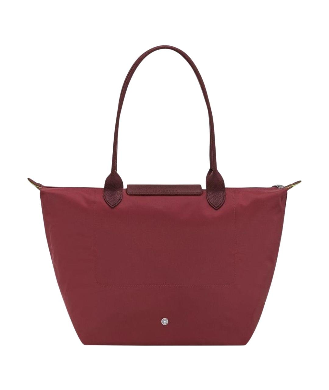 LONGCHAMP Красная синтетическая сумка тоут, фото 2