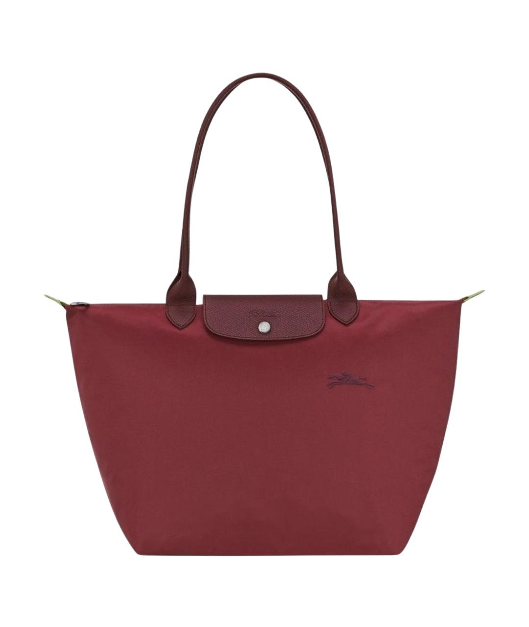 LONGCHAMP Красная синтетическая сумка тоут, фото 1