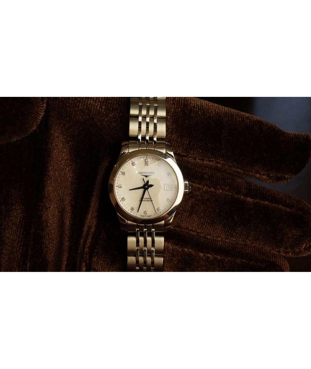 LONGINES Серебряные металлические часы, фото 3