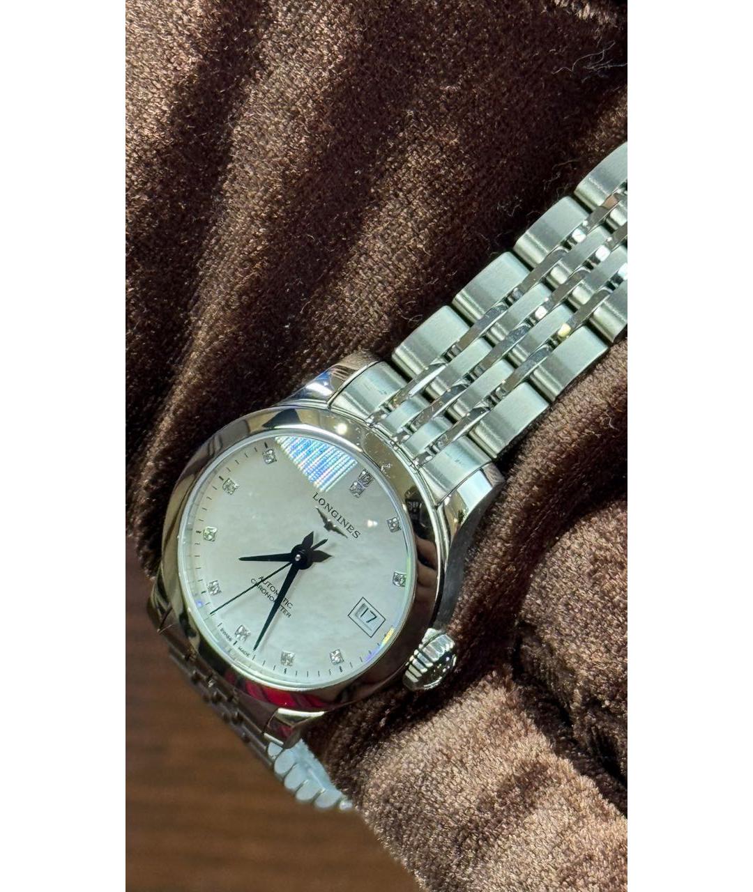 LONGINES Серебряные металлические часы, фото 8