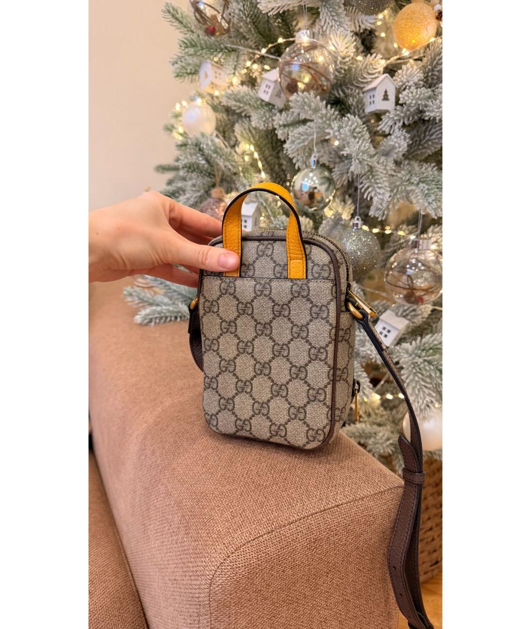 GUCCI Коричневая сумка через плечо, фото 3