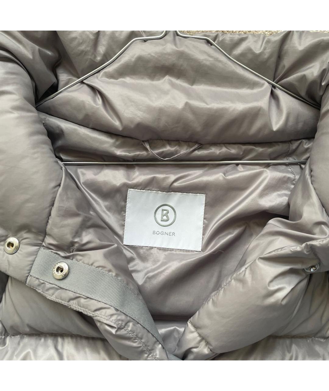 BOGNER Серебрянный полиэстеровый пуховик, фото 4