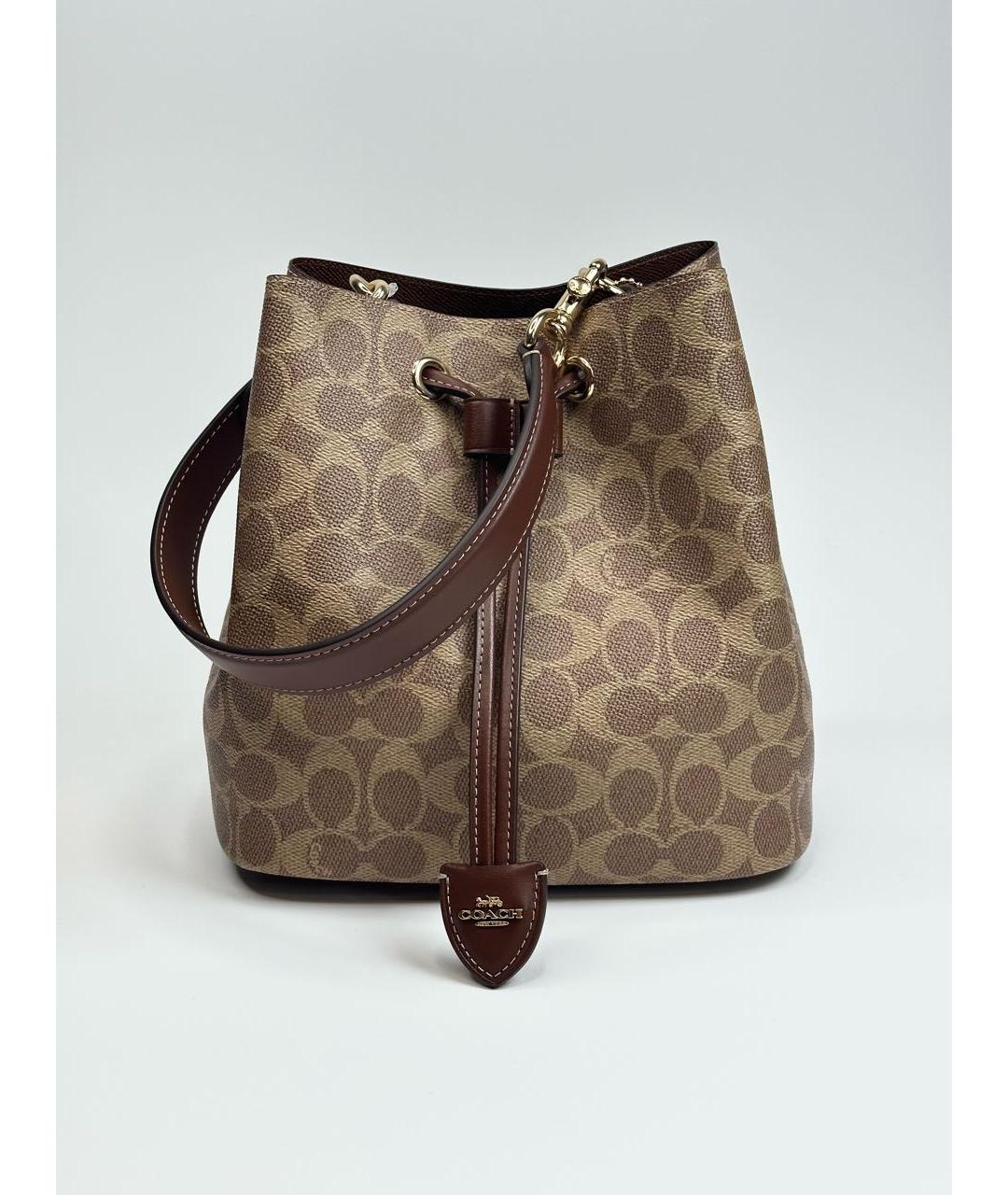 COACH Коричневая сумка тоут, фото 5