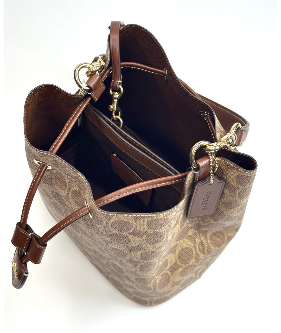 COACH Коричневая сумка тоут, фото 3