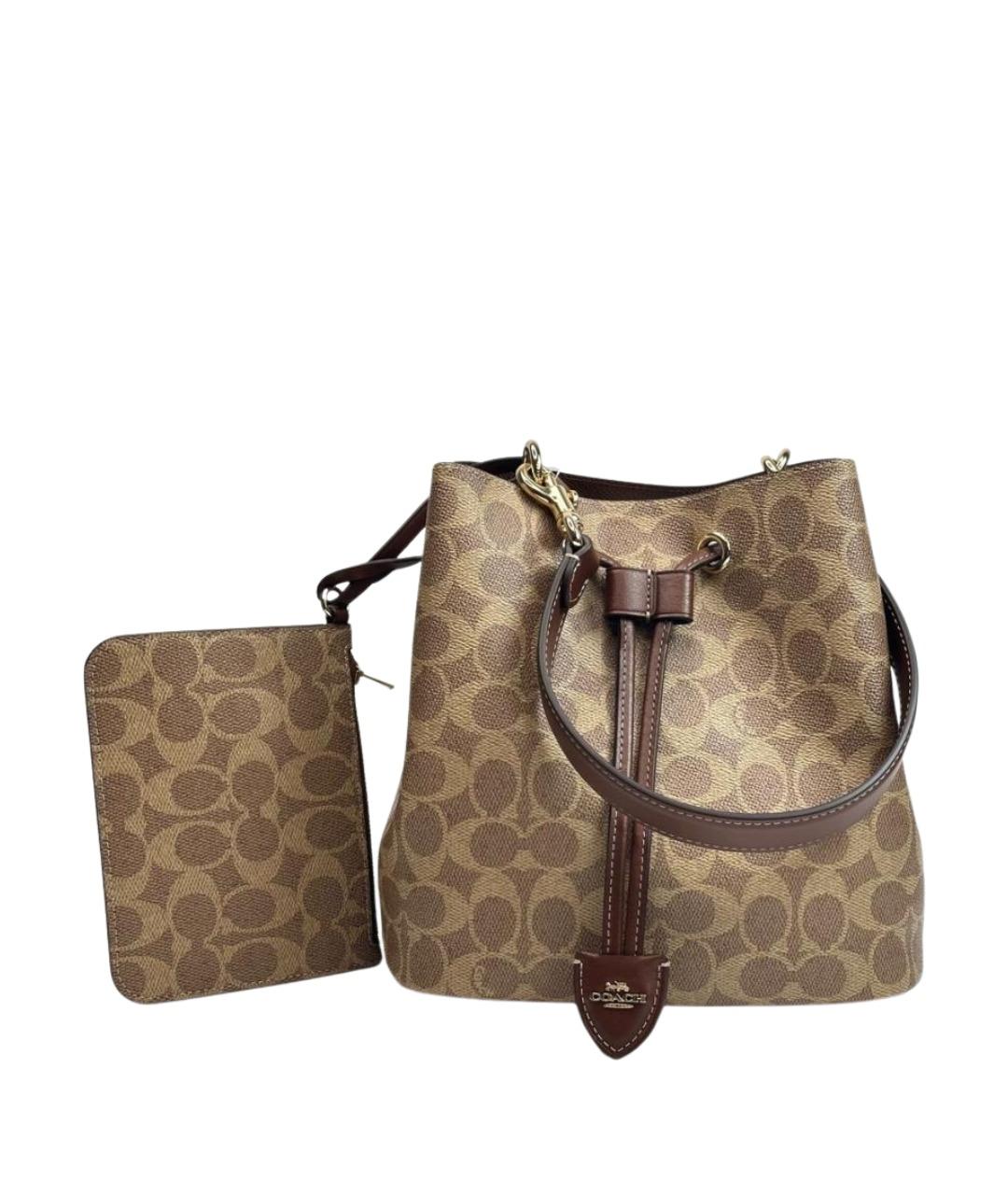 COACH Коричневая сумка тоут, фото 1