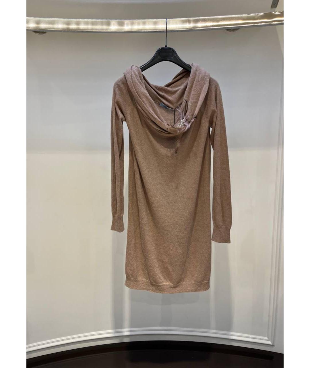 BLUMARINE Коричневое повседневное платье, фото 3