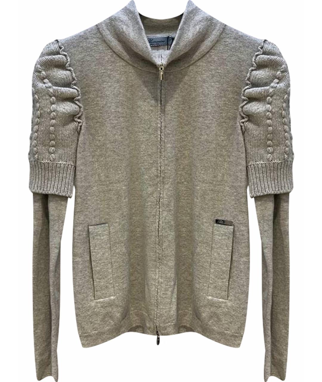 BLUMARINE Серый кардиган, фото 1