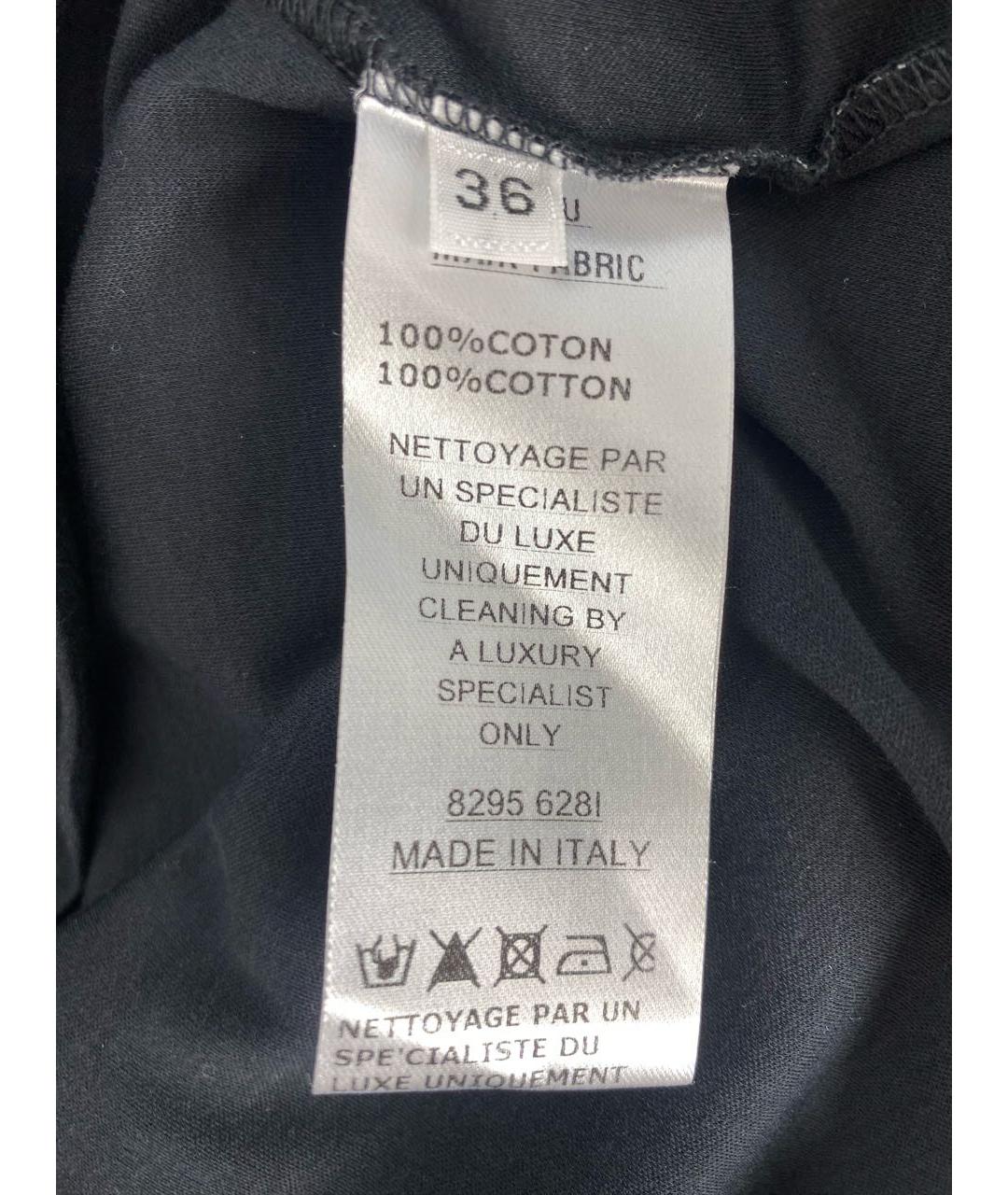 BALMAIN Черная хлопковая майка, фото 7