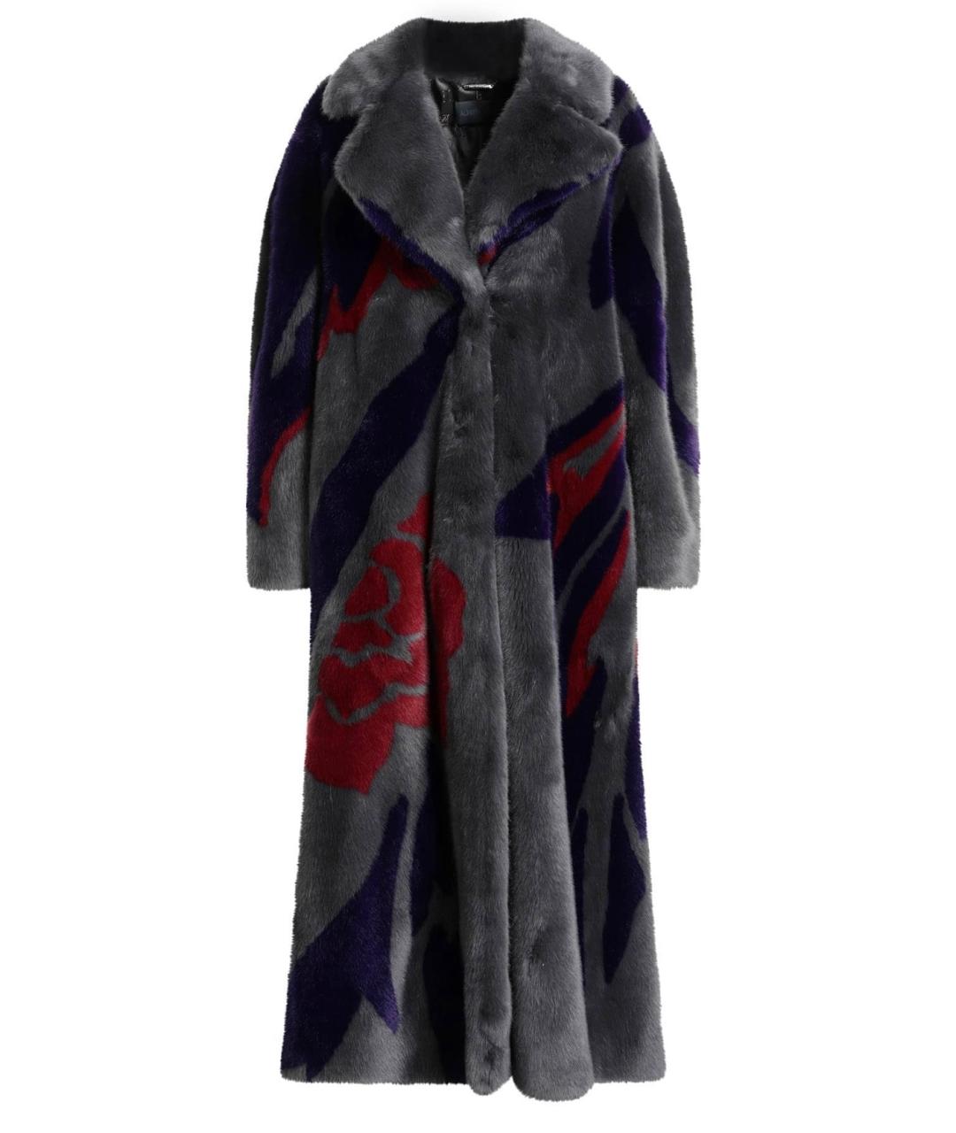 ALBERTA FERRETTI Серая шуба, фото 1