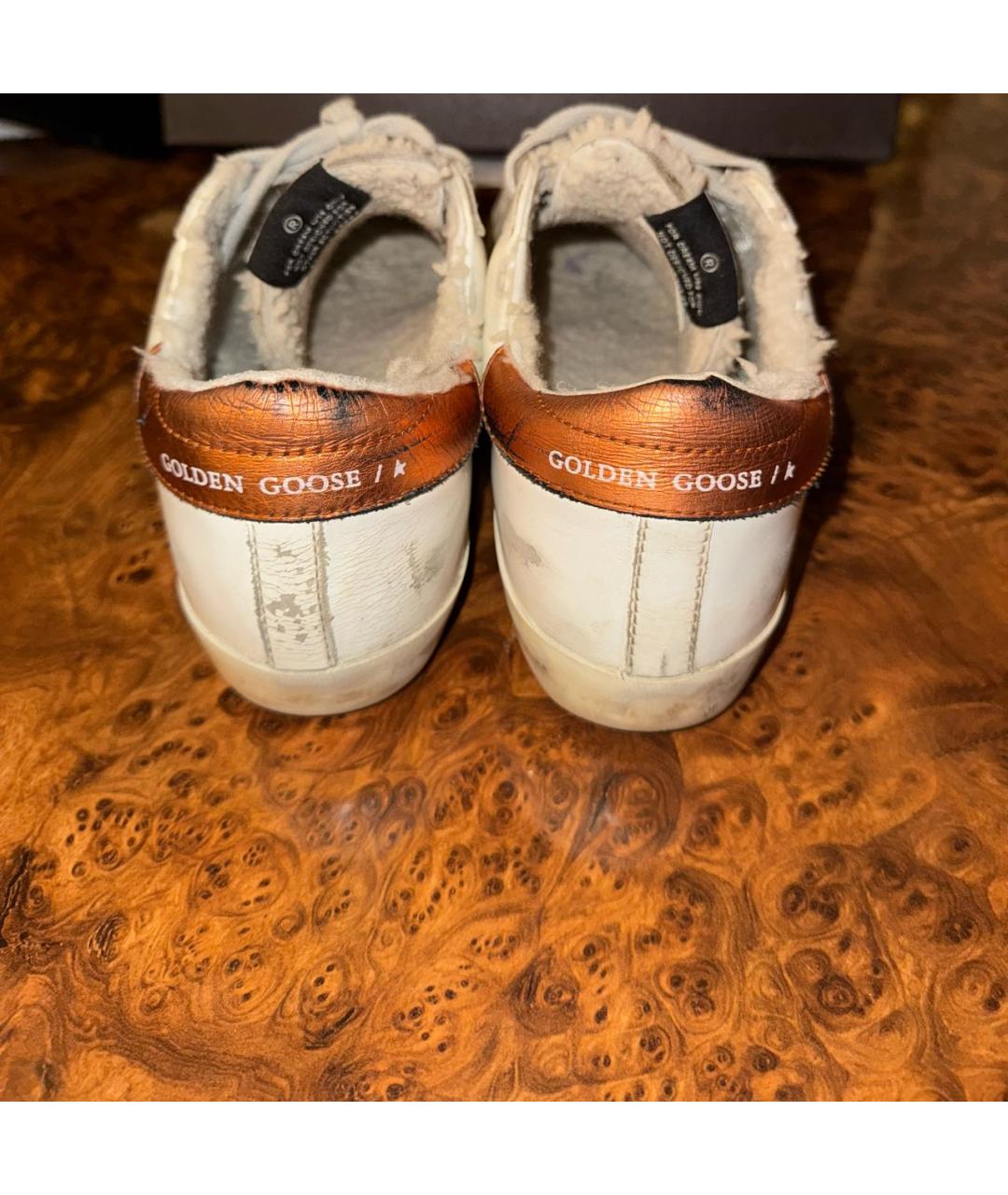 GOLDEN GOOSE DELUXE BRAND Белые кожаные кеды, фото 3