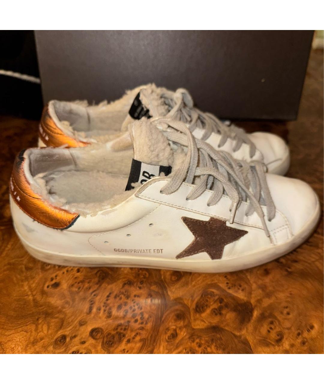 GOLDEN GOOSE DELUXE BRAND Белые кожаные кеды, фото 4