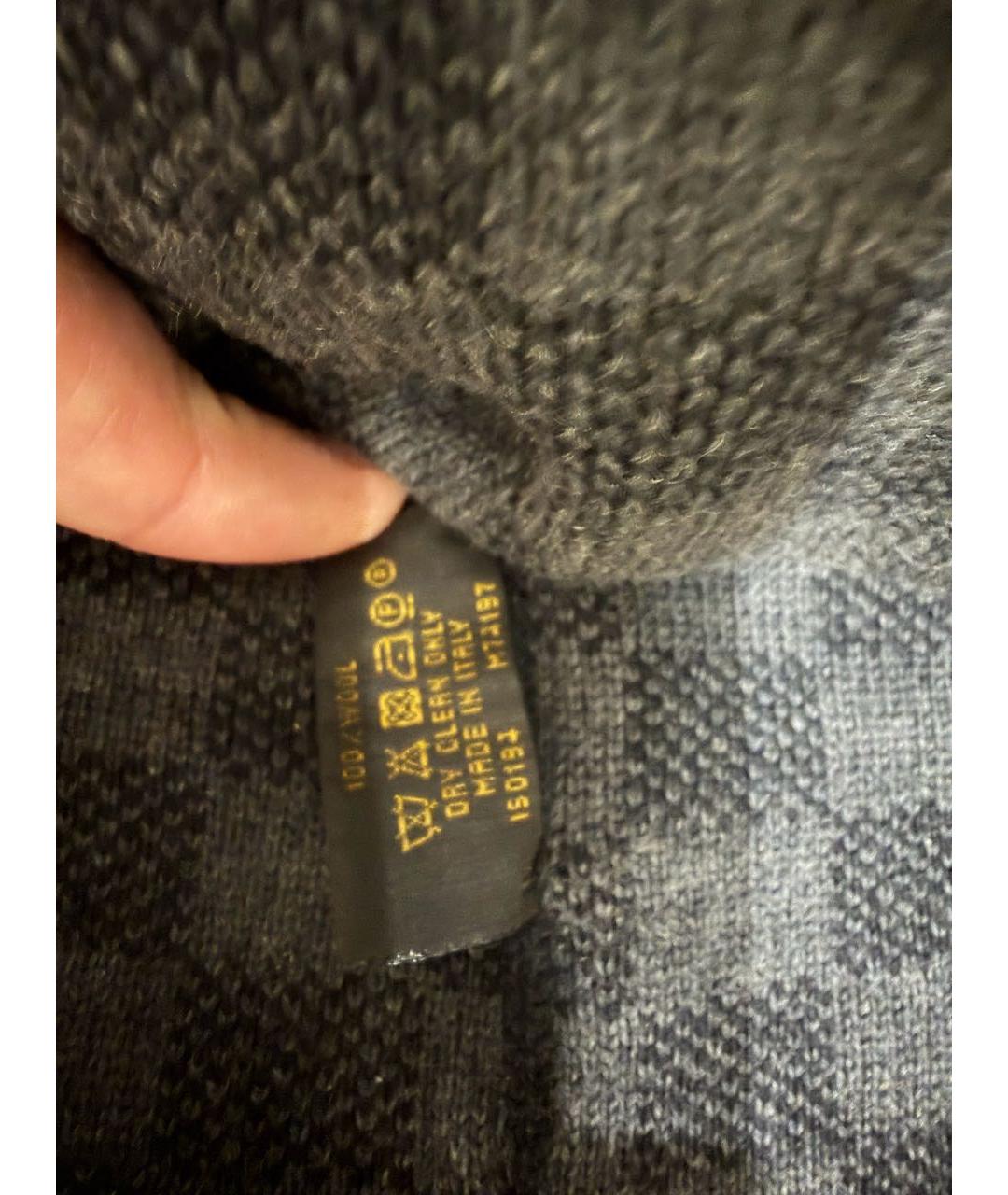 LOUIS VUITTON Серая шерстяная шапка, фото 4