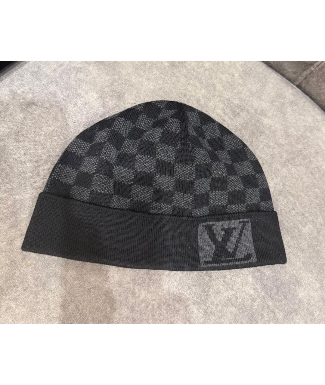 LOUIS VUITTON Серая шерстяная шапка, фото 5