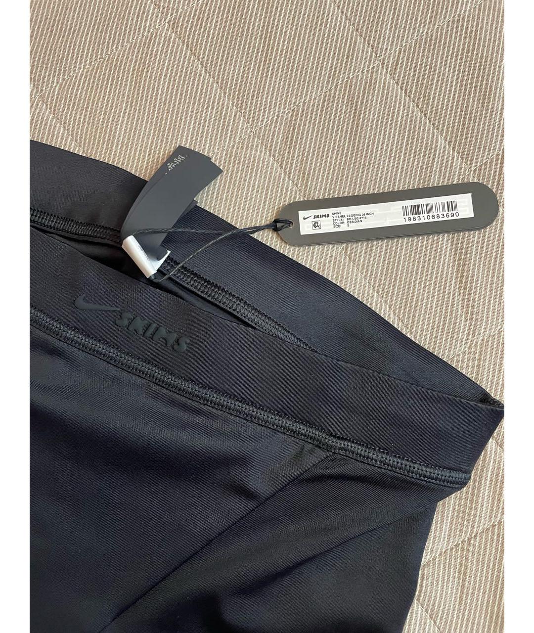 SKIMS Черные полиамидовые леггинсы и велосипедки, фото 4