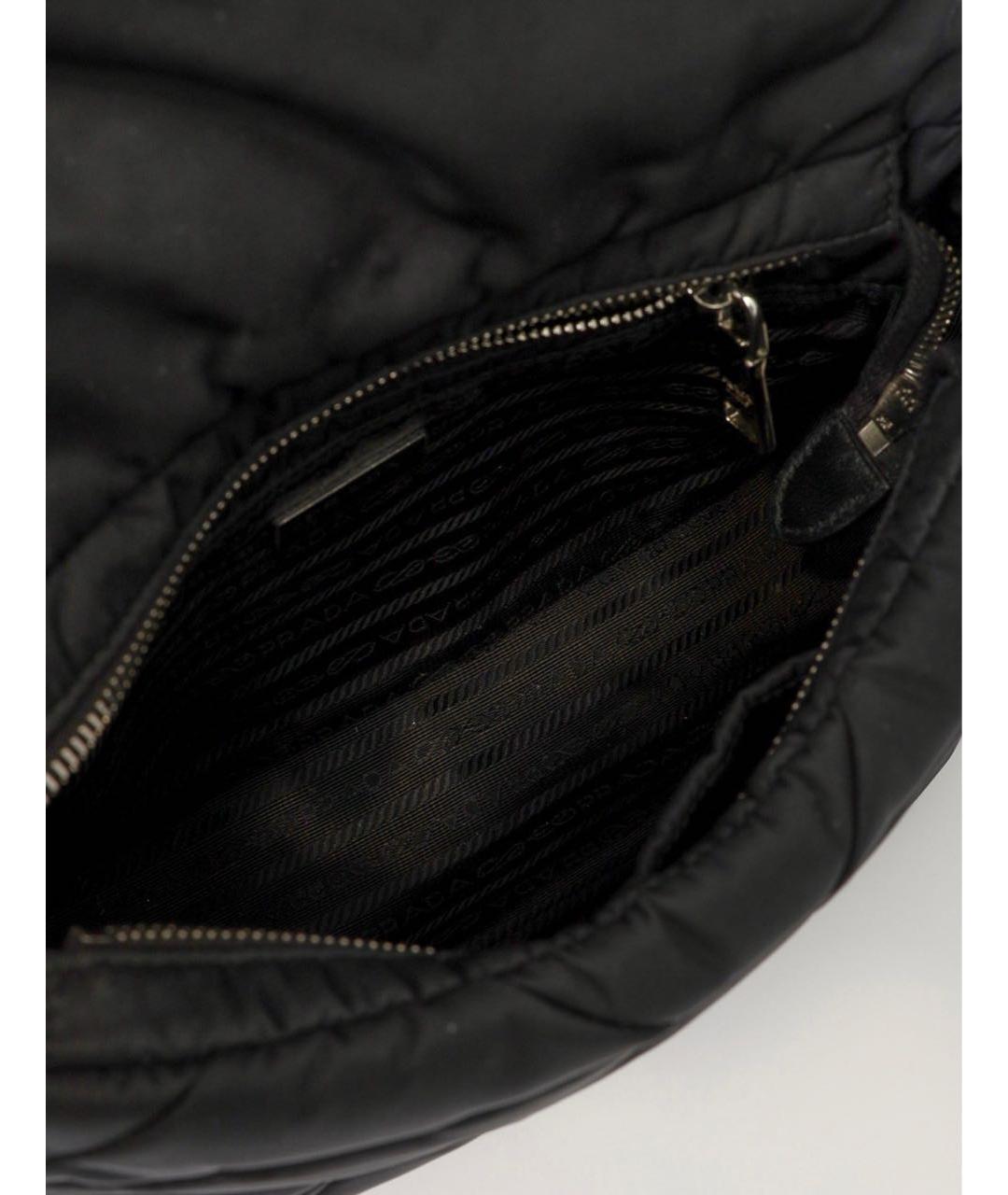 PRADA Черная тканевая сумка через плечо, фото 4