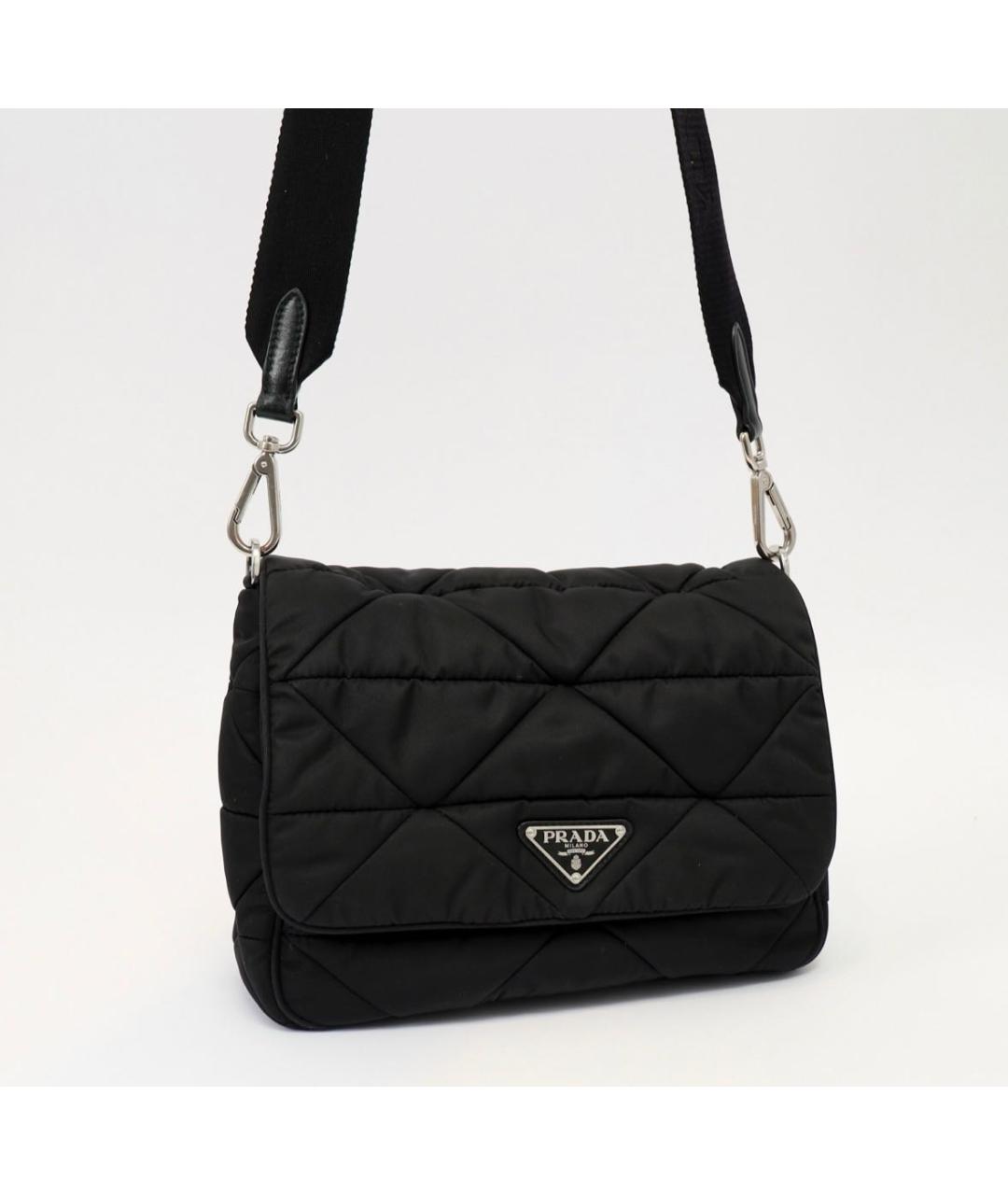 PRADA Черная тканевая сумка через плечо, фото 2