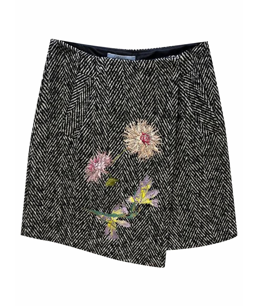 BLUMARINE Серая юбка мини, фото 1