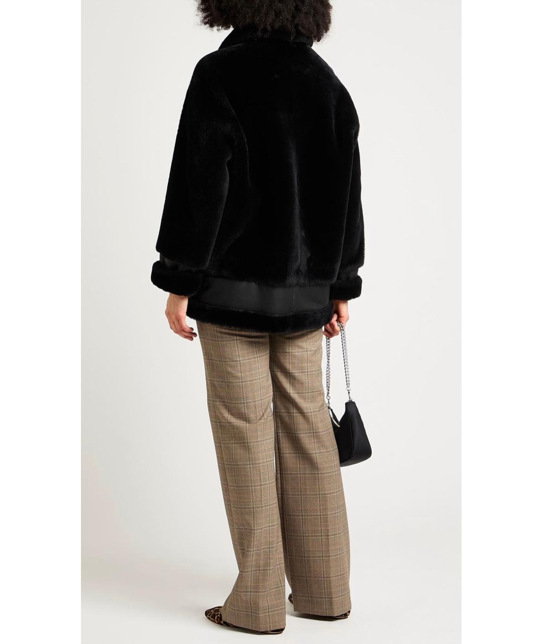 BLANCHA Черная кожаная дубленка, фото 3