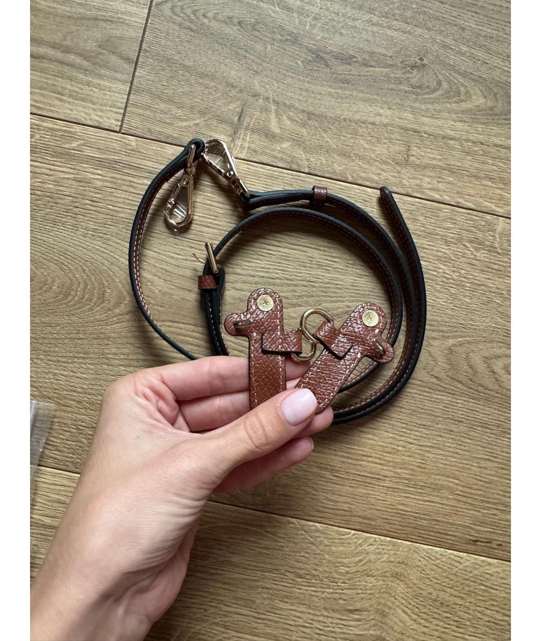 LONGCHAMP Розовая тканевая сумка с короткими ручками, фото 4