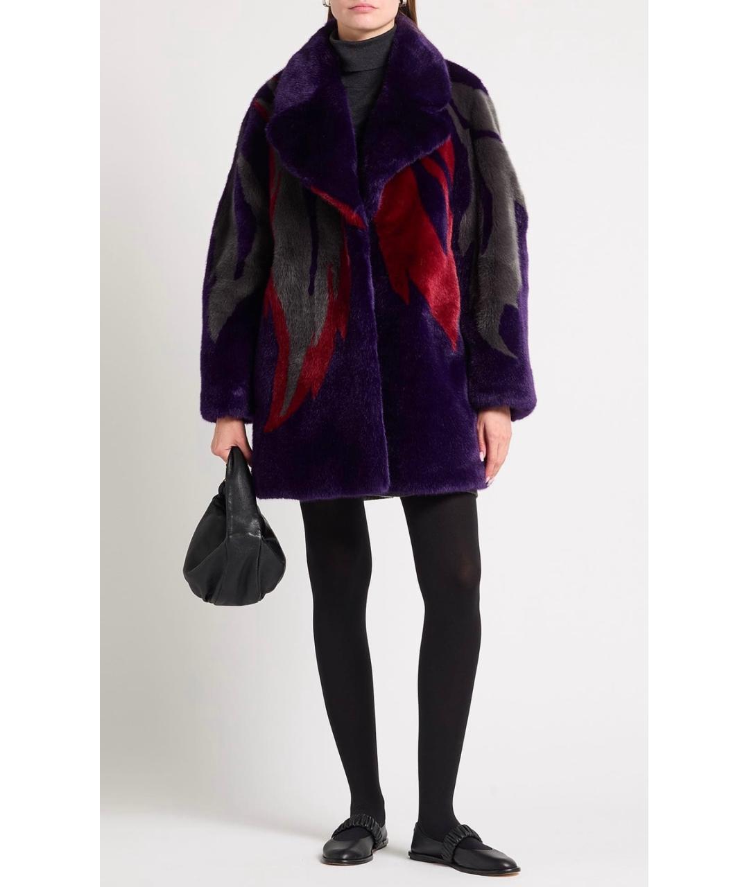 ALBERTA FERRETTI Фиолетовая шуба, фото 2