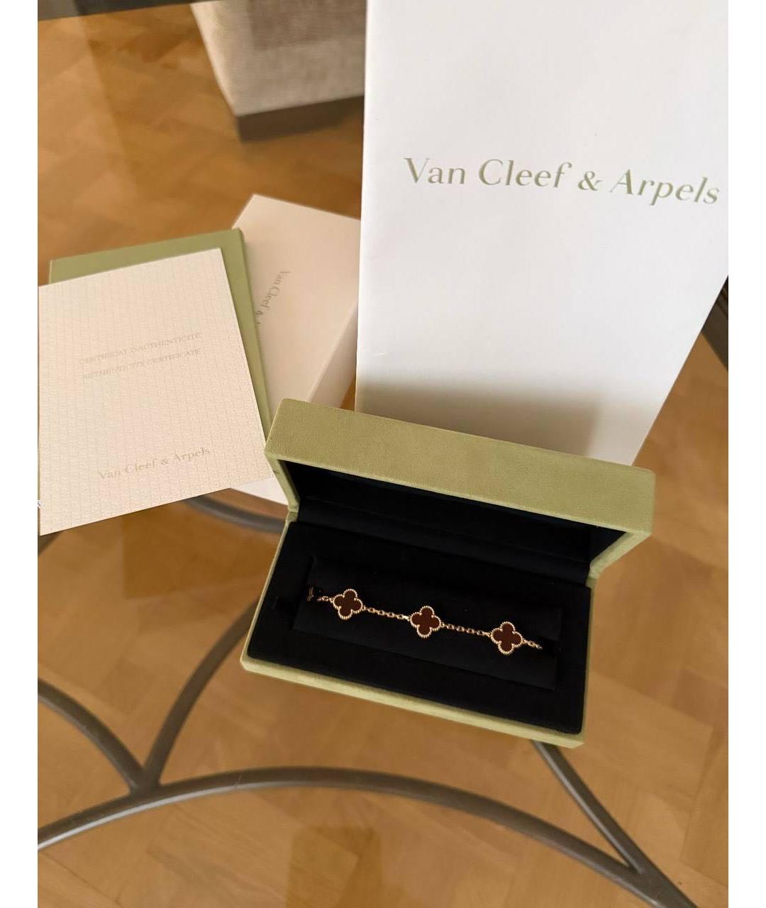 VAN CLEEF & ARPELS Бордовый браслет, фото 2