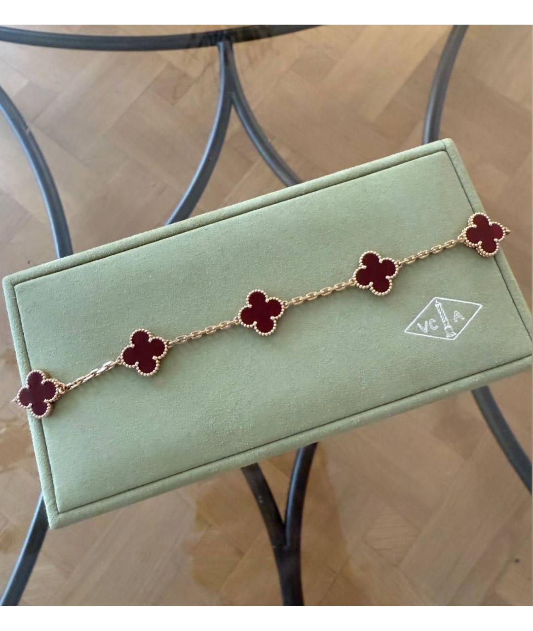 VAN CLEEF & ARPELS Бордовый браслет, фото 4
