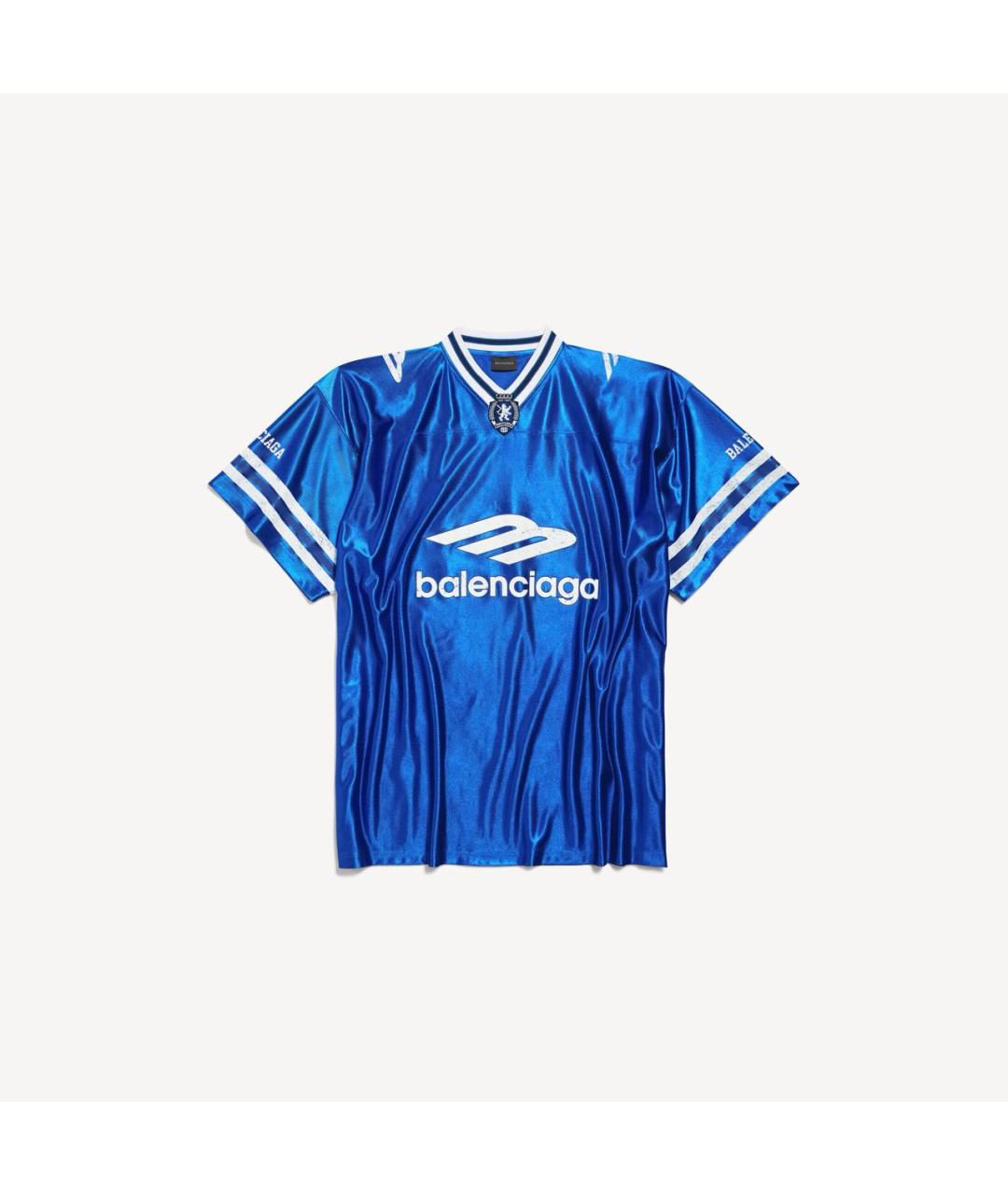 BALENCIAGA Синяя футболка, фото 5