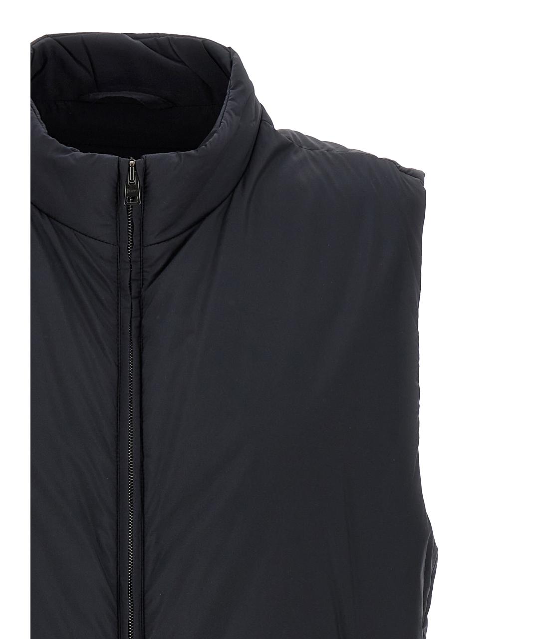 HERNO Черный полиамидовый жилет, фото 3