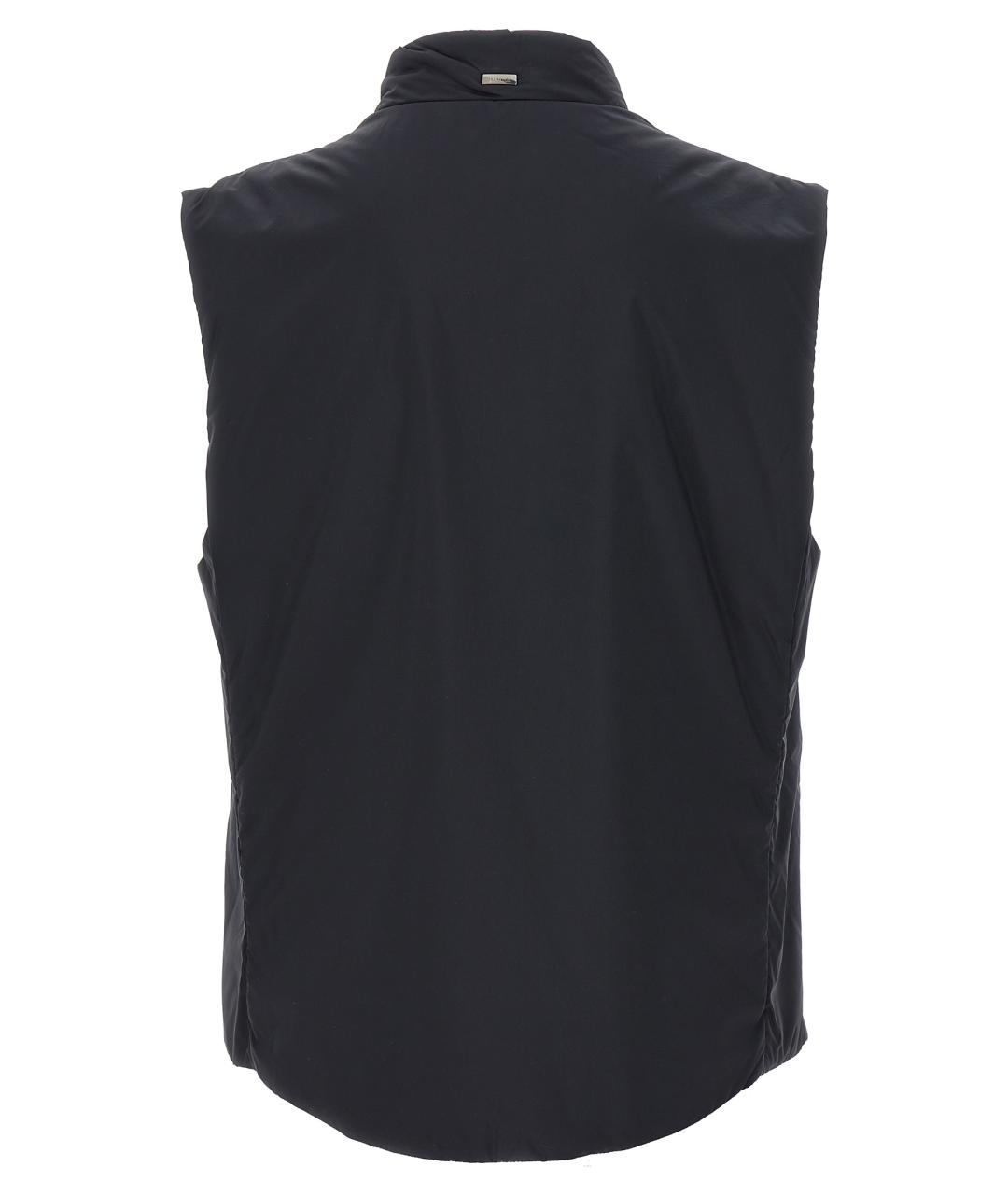 HERNO Черный полиамидовый жилет, фото 2